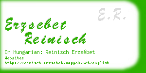 erzsebet reinisch business card